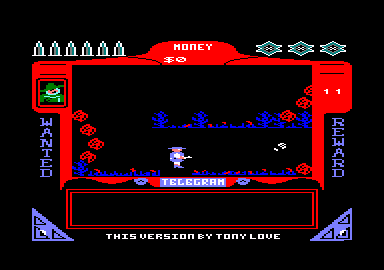 Gunfighter (Amstrad CPC) screenshot: Out among the sagebrush.