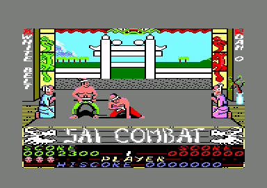 Sai Combat (Amstrad CPC) screenshot: Gut wrenched.