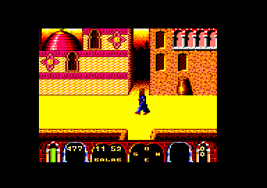 Tuareg (Amstrad CPC) screenshot: Nice architecture.
