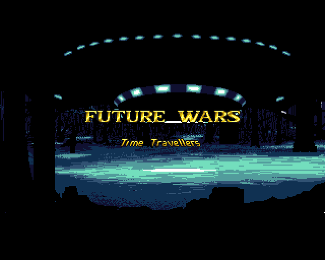 Future Wars: Adventures in Time (Amiga) screenshot: Title screen