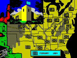 Screenshot of North & South (ZX Spectrum, 1989) - MobyGames