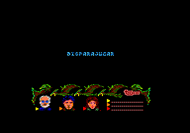 Viaje al centro de la tierra (Amstrad CPC) screenshot: Fire to play part 3