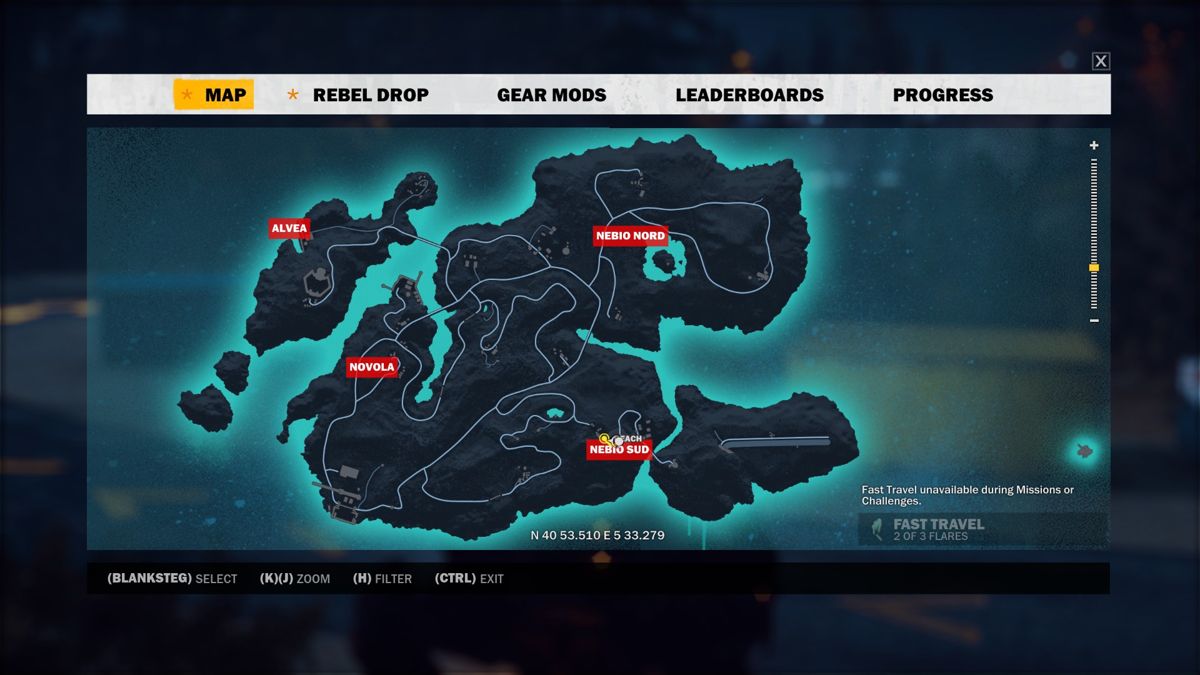 Just Cause 3: Mech Land Assault (Windows) screenshot: This expansion takes place on these three islands