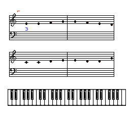 The Miracle Piano Teaching System (Genesis) screenshot: Notes