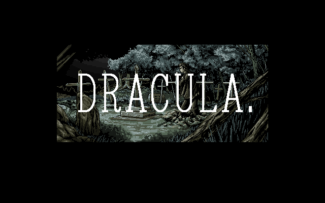 Dracula Hakushaku (PC-98) screenshot: Title screen