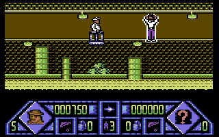 Dalek Attack (Commodore 64) screenshot: Stage 1 - Sewers