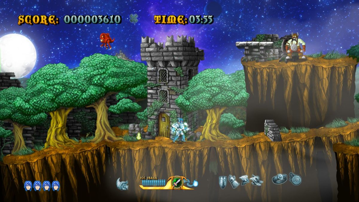 Cast of the Seven Godsends (Windows) screenshot: Ice armor