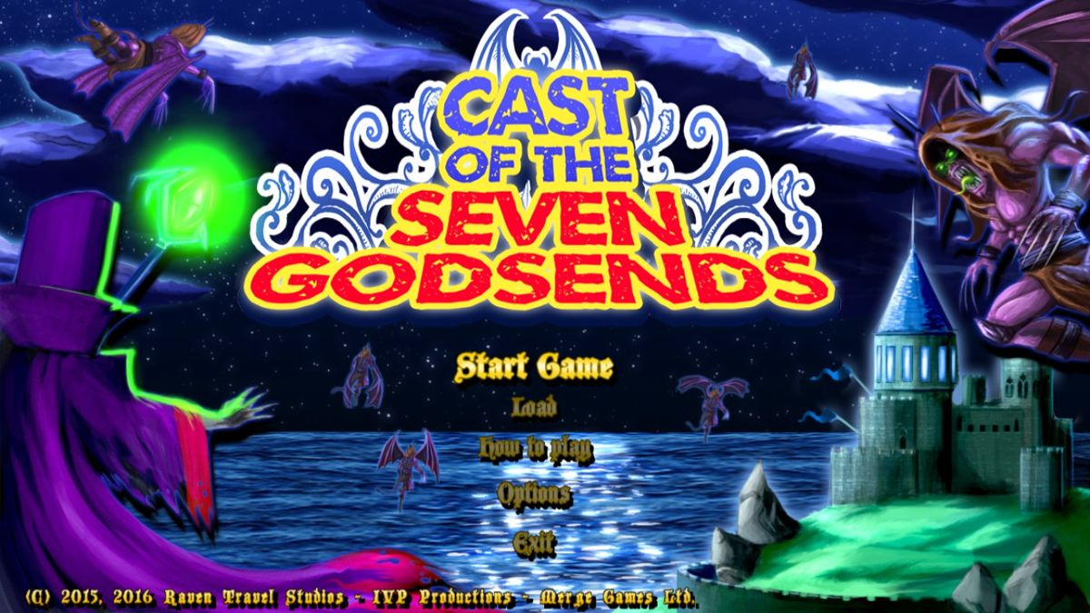 Cast of the Seven Godsends (Windows) screenshot: Title screen