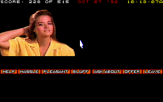 Countdown (DOS) screenshot: Lisa Loomis.