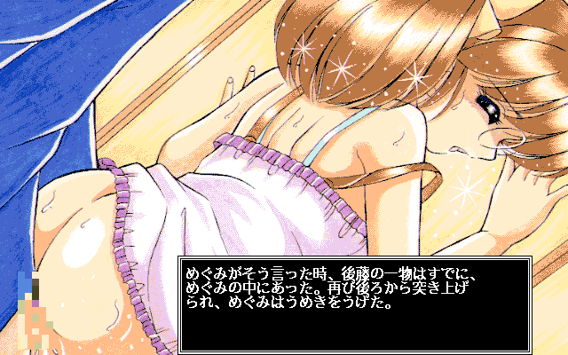 D.P.S. Zenbu (PC-98) screenshot: Megumi is having sex