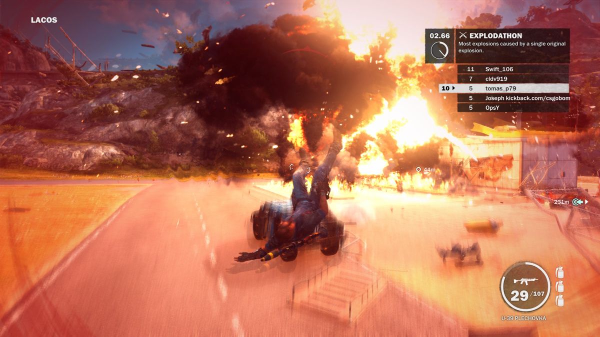 Just Cause 3 (Windows) screenshot: The game features massive explosions