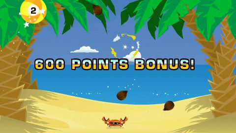 Coconut Dodge (PSP) screenshot: Beachball Pop!