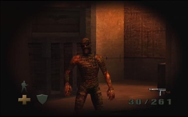 Return to Castle Wolfenstein: Tides of War (Xbox) screenshot: But head shots don't work on zombies!
