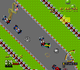 Nakajima Satoru Kanshū F1 Super License (Genesis) screenshot: Spinning out from a crash