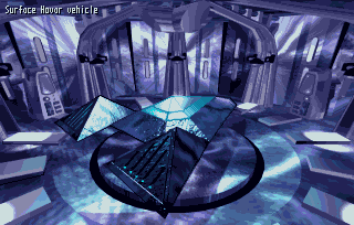 Uropa² (Amiga) screenshot: Entering the Hovar