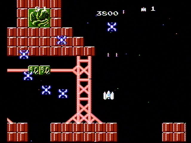 Star Soldier (NES) screenshot: Starting a new game