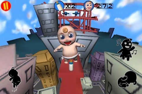 Babe on a beam (iPhone) screenshot: Level 1