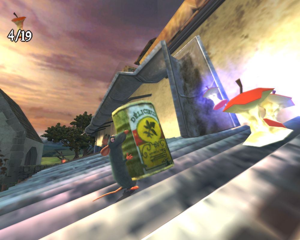 Disney•Pixar Ratatouille (Windows) screenshot: You can carry some objects and use them in different ways