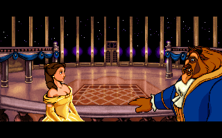 Disney's Beauty and the Beast (DOS) screenshot: The stars of this evening