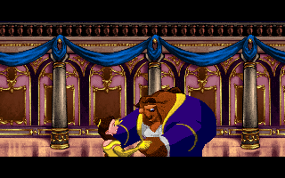 Disney's Beauty and the Beast (DOS) screenshot: Mandatory dance scene