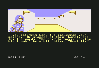 Escape (Commodore 64) screenshot: It worked.
