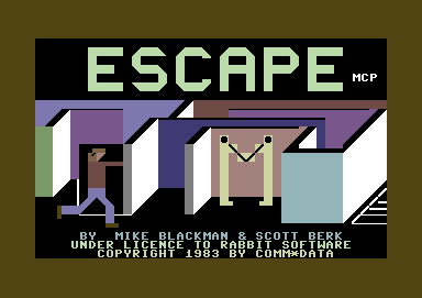 Escape MCP (Commodore 64) screenshot: Title screen