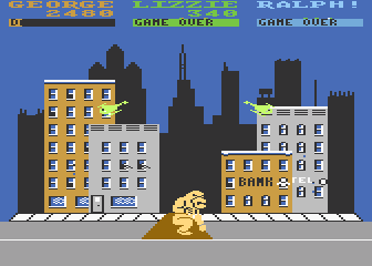 Screenshot of Rampage (Atari 8-bit, 1986) - MobyGames