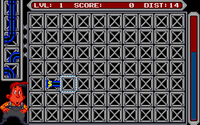 Pipe Dream (Apple IIgs) screenshot: Level 1