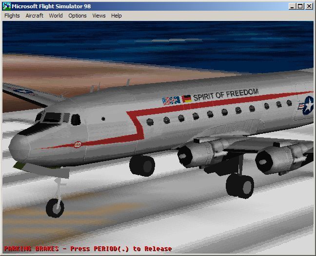 VIP Classic Airliners (Windows) screenshot: The C54 "Spirit of Freedom"