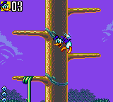 Deep Duck Trouble starring Donald Duck (Game Gear) screenshot: Hang on, Donald!