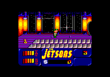 Jetsons: The Computer Game (Amstrad CPC) screenshot: ...and Elroy.