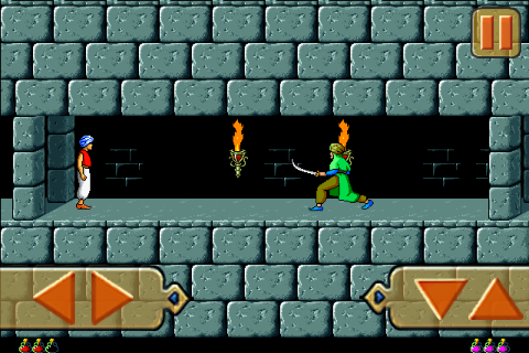 Prince of Persia (iPhone) screenshot: We better get ourselves a sword