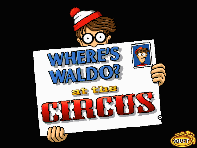 Where's Waldo? At the Circus (Windows 3.x) screenshot: Title screen