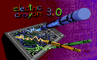 Electric Crayon 3.0: Inspector Gadget: Safety Patrol (DOS) screenshot: Electric crayon logo