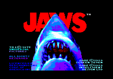 Jaws (Amstrad CPC) screenshot: Loading screen