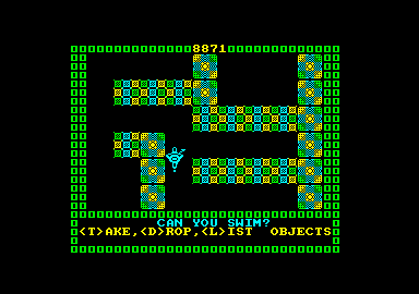 Jackle & Wide (Amstrad CPC) screenshot: Another part of the park.
