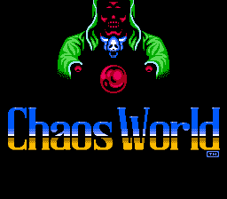 Chaos World (NES) screenshot: Nice intro with the title appearing