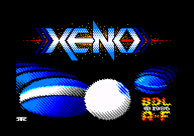 Xeno (Amstrad CPC) screenshot: Loading screen
