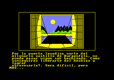 Abracadabra (Amstrad CPC) screenshot: Starting location
