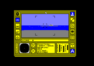 Carrier Command (Amstrad CPC) screenshot: The game begins