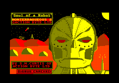 Soul of a Robot (Amstrad CPC) screenshot: Title screen