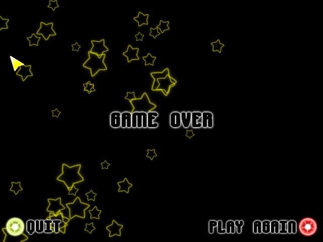 Prism: Light the Way (Windows) screenshot: Timed puzzle game over. I can quit to the Play menu or retry the Timed puzzles.