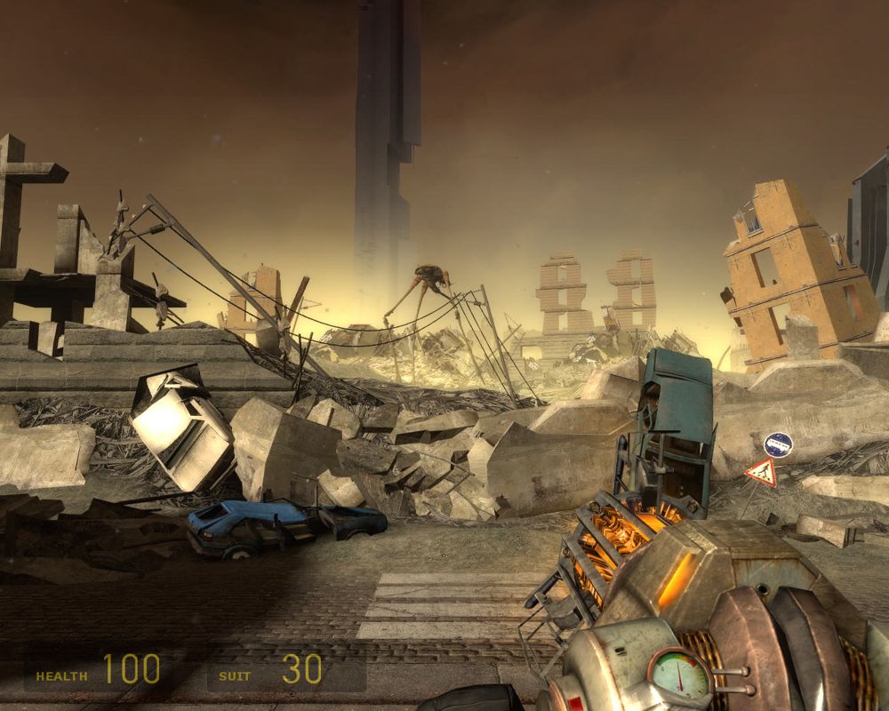 Half-Life 2: Episode One (Windows) screenshot: Ruins of City 17