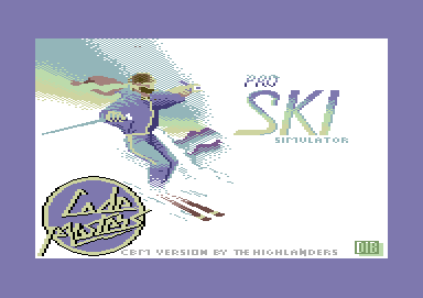 Professional Ski Simulator (Commodore 64) screenshot: Loading screen