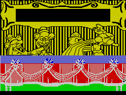Fiendish Freddy's Big Top O' Fun (ZX Spectrum) screenshot: The judges score you on your performance.