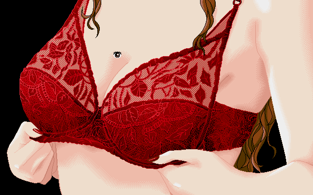 Feti (PC-98) screenshot: Nice red bra!
