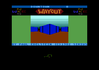 Wayout (Atari 8-bit) screenshot: Crossing ways