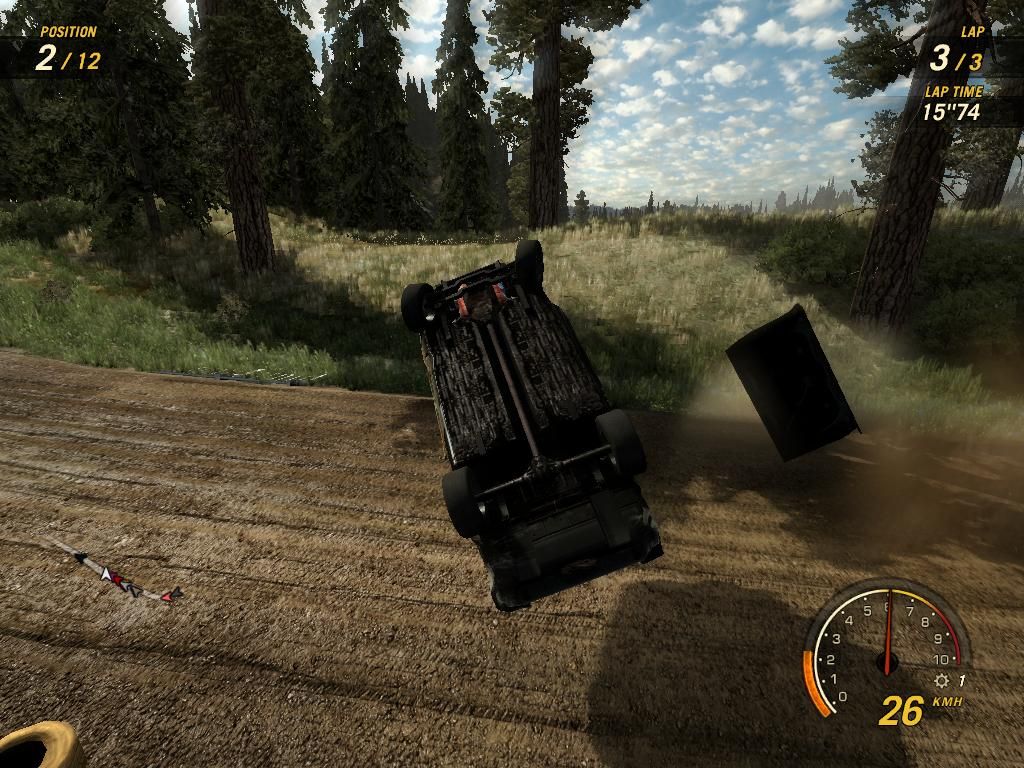FlatOut: Ultimate Carnage (Windows) screenshot: I can't call this a failure... since you get nitro points for every cool crash...