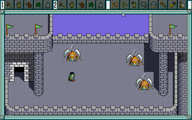 First Queen IV (PC-98) screenshot: Gryphons!