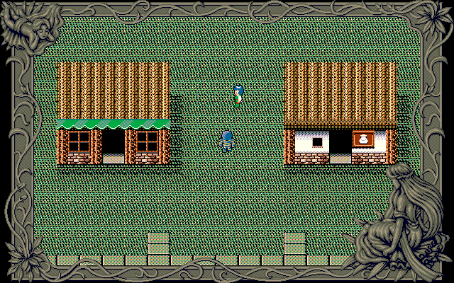 Free Will: Knight of Argent (PC-98) screenshot: Visiting a city